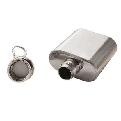 Mini Pocket Stainless Steel Wine Bottle Whiskey Liquor Hip Flask Screw Cap