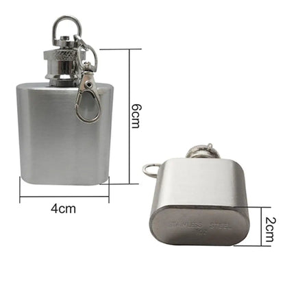 Mini Pocket Stainless Steel Wine Bottle Whiskey Liquor Hip Flask Screw Cap