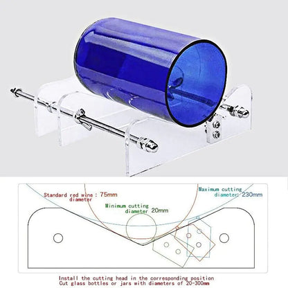 Glass Bottle Cutter Kit Beer Wine Jar DIY Cutting Machine Craft Recycle Tools US
