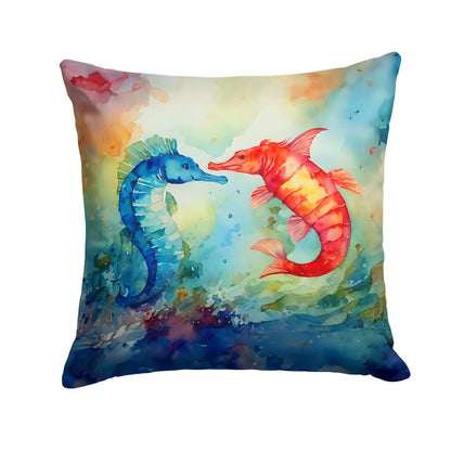 Seahorses Throw Pillow