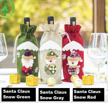 Wine Bottle Cover Christmas Decorations