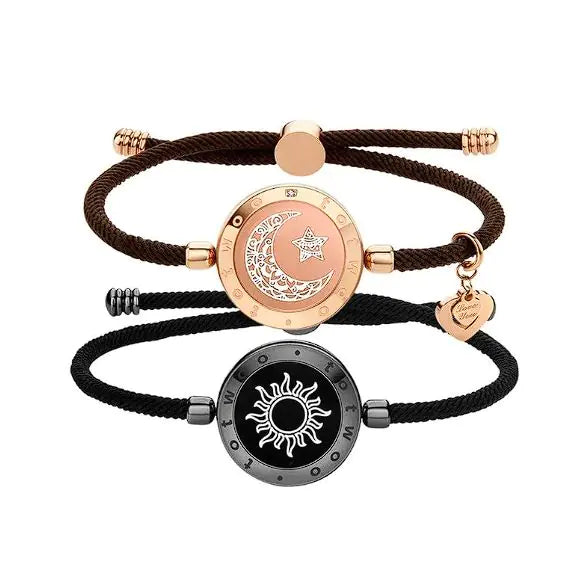 Sun-Moon Smart Sensing Couple Bracelet